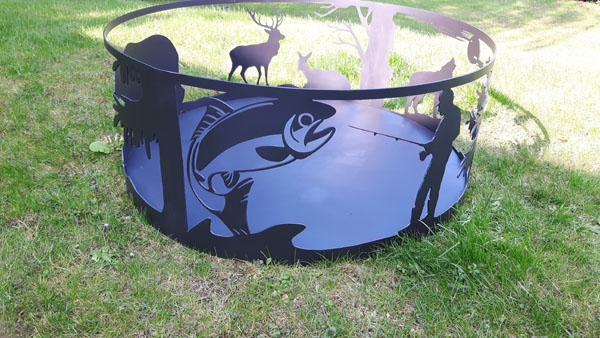 Feuerstelle aus Edelstahl